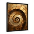 thumbnail image 3 of Designart "Timeless Turn In Gold And Black II" Abstract Spirals Picture Framed Wall Art Prints, 3 of 5