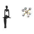 thumbnail image 1 of Estatua De Pensador De Esfera De Burbuja Abstracta Creativa, Figura De Resina, Escultura, Adorno De Mesa, Decoración Moderna Para El Hogar, Estantería, Escritorio De Oficina, Decoración De, 1 of 8