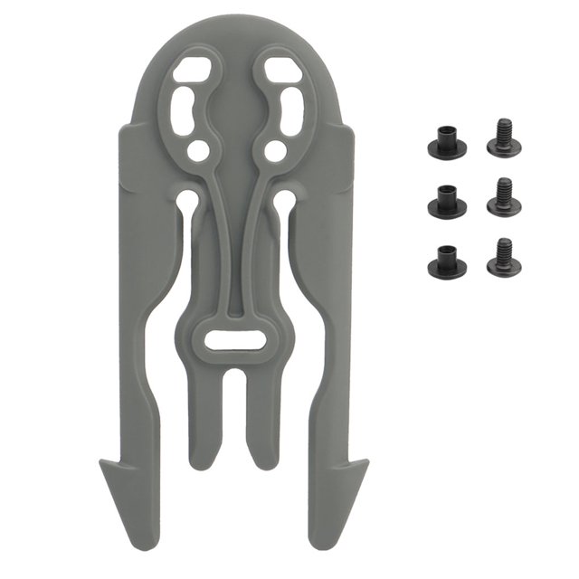 Sonducket WOSPORT, placa de liberación rápida, tornillos a juego, sistema de bloqueo, chaleco, adaptador de cinturón, convertidor, accesorio de caza, Gris Sonducket OD021915-04