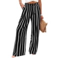 thumbnail image 2 of Mohiass Wide Leg Dress Pants for Women Business Casual Elastic Waist Comfy Work Pants Baggy Lounge Pants Trousers with Pocket Dark Gray 2XL, 2 of 7