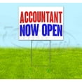 thumbnail image 1 of Accountant Now Open (18" x 24") Yard Sign, Includes Metal Step Stake, 1 of 6