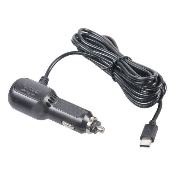 12V 24V Compatible 2 Port Car Charger Type C 5V3A Fast Charge 342cm Cable
