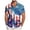 Sky Blue, variant on 4th Of July Shirts for Men Men's Patriotic Hawaiian Shirt Casual Summer Beach Button Down Shirt(Blue,3XL)