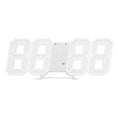 thumbnail image 4 of 3D LED Digital Clock, 3D Digital Clock Energy Saving Automatic Brightness Adjustment Detachable Base Low Power Consumption  For Office For Home For Living Room White Shell Green, 4 of 8