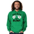 thumbnail image 4 of Man Behind The Bump Baby Announcement Hoodie Hooded Sweatshirt Men Brisco Brands S, 4 of 6