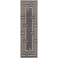 thumbnail image 2 of Bliss Rugs Bailey Transitional 2' x 7' Black and Natural Indoor Outdoor Area Rug, 2 of 8