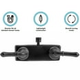 thumbnail image 3 of Dura Faucet DF-SA100C-MB RV Shower Faucet Valve Diverter with Classical Handles (Matte Black), 3 of 9
