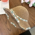 thumbnail image 3 of Sun Hats for Women UV Protection Wide Brim Straw Fashion Hat Outdoor Protection Packable Bucket Hat Spring Summer Vacation Sun Hat Light Blue One Size, 3 of 3