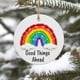 thumbnail image 4 of Adorno de la amistad en forma de corazón de vidrio marino, adorno colgante de acrílico para árbol de Navidad o el hogar, símbolo de amor y optimismo, recuerdo artesanal., 4 of 4