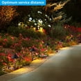 thumbnail image 3 of LEONLITE 12 Pack Low Voltage LED Landscape Lighting, 12-24V AC/DC Wired LED Pathway Lighting, Unique Vintage Golden Texture, Aluminum, 3 of 7