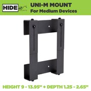 HIDEit Mounts UNI-M Adjustable Medium Electronic Device Wall Mount (Black)