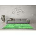 thumbnail image 3 of Ahgly Company Indoor Rectangle Patchwork Emerald Green Transitional Area Rugs, 3' x 5', 3 of 4