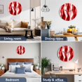 thumbnail image 2 of Wall Clock 10 Inch Abstract Wave Pattern Texture Round Silent Decorative Wall Clocks Battery Operated for Living Room Bedroom Kitchen Classroom Decor, Red,Small, 2 of 8