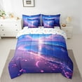 thumbnail image 2 of Erosebridal Ocean Beach Bedding Sets Twin Size,Moon Flower Comforter Sets with Sheets,Sea Bedroom Decor,Reversible,7pcs, 2 of 5
