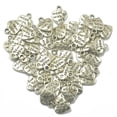 thumbnail image 1 of 50 dijes de corazón de plata tibetana hechos con amor, color plata, colgantes artesanales, 1 of 6