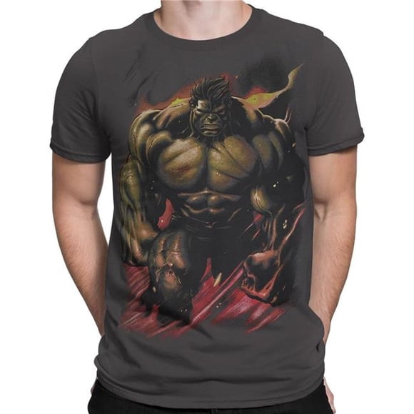 Hulk Smoldering Mens T-Shirt - Large