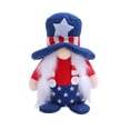 thumbnail image 3 of Cififendec 4th of July Patriotic Gnomes, Handmade American Stars-Stripes Plush Decorations for Independence Day Gift(Blue), 3 of 5