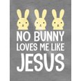 thumbnail image 2 of Tstars Boys Unisex Easter Holiday Shirts No Bunny Loves Me Like Jesus Happy Easter Party Shirts Easter Gifts for Boy Christian Baby Bodysuit, 2 of 6