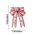 thumbnail image 3 of Uutvmp Christmas Bows, Buffalo Plaid Bow Checkered Ribbon Bow with Pine Cone, Christmas Tree Decoration Bows for Christmas Parties Christmas Trees Indoor Crafts, 3 of 6