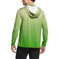 thumbnail image 4 of FAVIPT Sun Shirts for Men Long Sleeve UV Protection Shirts Lightweight Rash Guard UPF 50+ Shirt Outdoor Hiking Fishing Jackets with Hoodies and Mask Green,M, 4 of 7