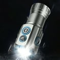 thumbnail image 4 of HaoXun Super Bright Magnetic Camping Flashlight - 4.25-inch Portable LED Flashlight with 9 Modes, RGB Side Lights, Type-C Fast Charging for Outdoor Camping, Hiking, Emergency Use, 4 of 9