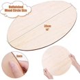 thumbnail image 3 of Round Wooden Plates For Crafts, Pack Of 5 14" Wooden Circles Unfinished Wooden Circles, 3 of 4
