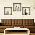 thumbnail image 2 of Mi Alma Multicolor Vase 3D Niche Vinyl Wall Decals For Home and Office, 3pcs, 2 of 4
