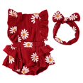 thumbnail image 1 of Conjunto de Ropa para Muñeca Reborn BABESIDE 2 Piezas con Estampado Floral en Rojo Vino, 1 of 9