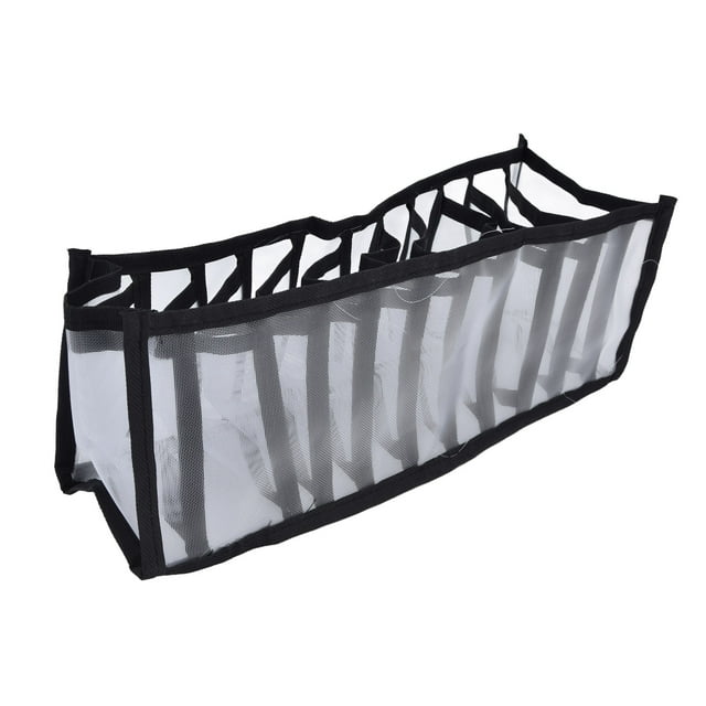 Foldable Drawer Organizer, Underwear Storage Box Multiple Cells Multi Purpose Mesh Design Breathable Drawer Divider for Panties Socks