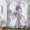 Purple, variant on Rustic Farmhouse Shower Curtain, Farm Purple Grey Daisy Floral Flowers and Butterfly on Country Wooden Shower Curtain for Bathroom, Gray White Violet Shower Curtain with 12PCS Hooks, 70X75IN