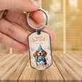 thumbnail image 3 of Watercolor Beagle Happy Birthday Celebration Balloons Gift Party Stainless Steel Keychain Beagles Dog Lover Gifts Idea Collar Charm Tag Keyring - 00028, 3 of 5