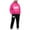 A-409-Hot Pink, variant on Caqnni Toddler Boy Clothes Long Sleeve Color Block Crewneck Sweatshirt Pants Set Fall Winter Outfits Fall Winter Set Children's Thermal Underwear Se(3-4 Years)