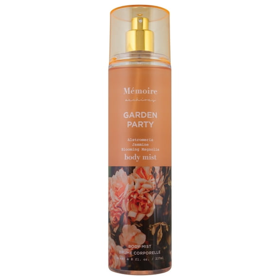 Memoire Garden Party 8oz Body Mist for Women with notes of Alstroemeria (Peruvian Lily), Jasmine & Blooming Magnolia