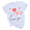 thumbnail image 4 of Lilgiuy Heart Valentines Day Shirt for Women's Cute Heart Graphic T Shirts Casual Short Sleeve Crewneck Summer Tees Tops for Daily Wear, 4 of 5