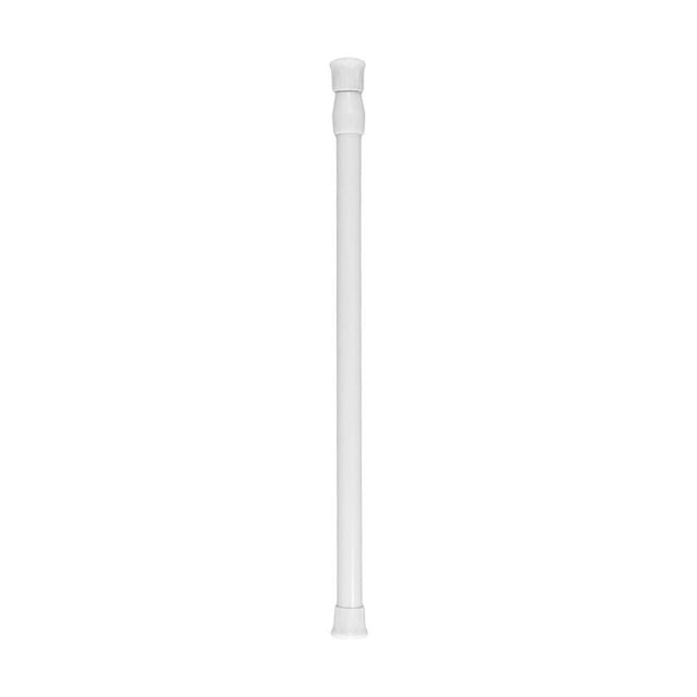 MYG for Spring Loaded Extendable Telescopic Curtain Rod Tension Pole for Bathroom Kitchen Window Wardrobe No Drill Adjustable Length 30-50cm White