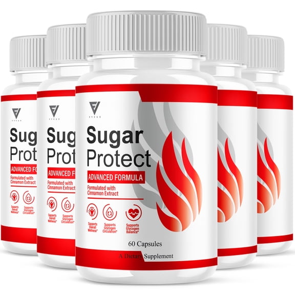(5 Pack) Sugar Protect Capsules, SugarProtect Advanced Blood Support and Overall Health Formula (300 Capsules)