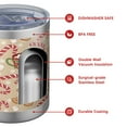 thumbnail image 4 of 12oz Tumblers Beige Christmas Gingerbread Man Pattern Vacuum Insulated Stainless Steel Travel Tumbler Cups Mug with Lid and Straw for Beer,Coffee,Beverages with Cleaning Brush for Cold & Hot Drinks, 4 of 5