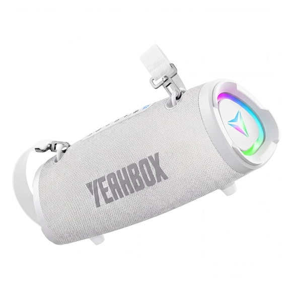 YEAHBOX Sonic Boom Portable Bluetooth Speaker, 120W Peak Power, Deep Bass Stereo Sound, RGB Light Show, Bluetooth 5.3 Wireless Speaker with AUX/TF Card & Shoulder Strap for Parties and Outdoor Use