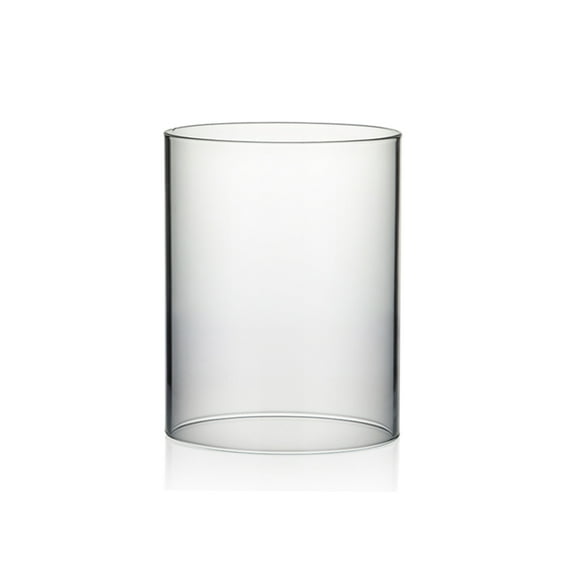 WGV Clear Hurricane Candle Shade Chimney Tube - 5" Wide x 6" Height, Good quality, Heavy Weighted Base - 1 Pc