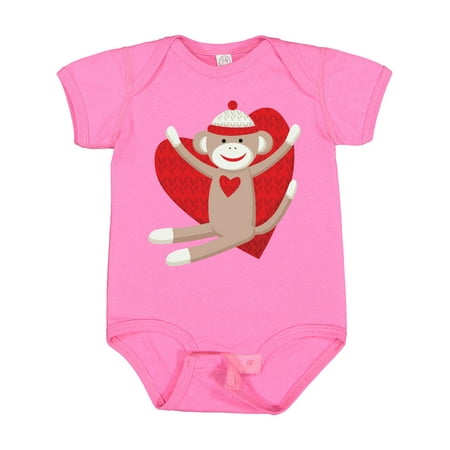 

Inktastic Hug Sock Monkey Gift Baby Boy or Baby Girl Bodysuit