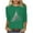 Type 4-Green, variant on Otvok Womens Tops Casual Round Neck Christmas Printed Blouse 3/4 Sleeve T-Shirt for Summer