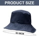 thumbnail image 2 of Gorro de pescador de doble cara con circunferencia de sombrero de 56-58cm, sombrero de cubo para mujer que cubre la cara, protector solar, gorro de lavabo, 2 of 5