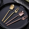thumbnail image 5 of Juego de 8 tenedores y cucharas de postre KAIYANG Acero inoxidable para postre té café y aperitivos, 5 of 5