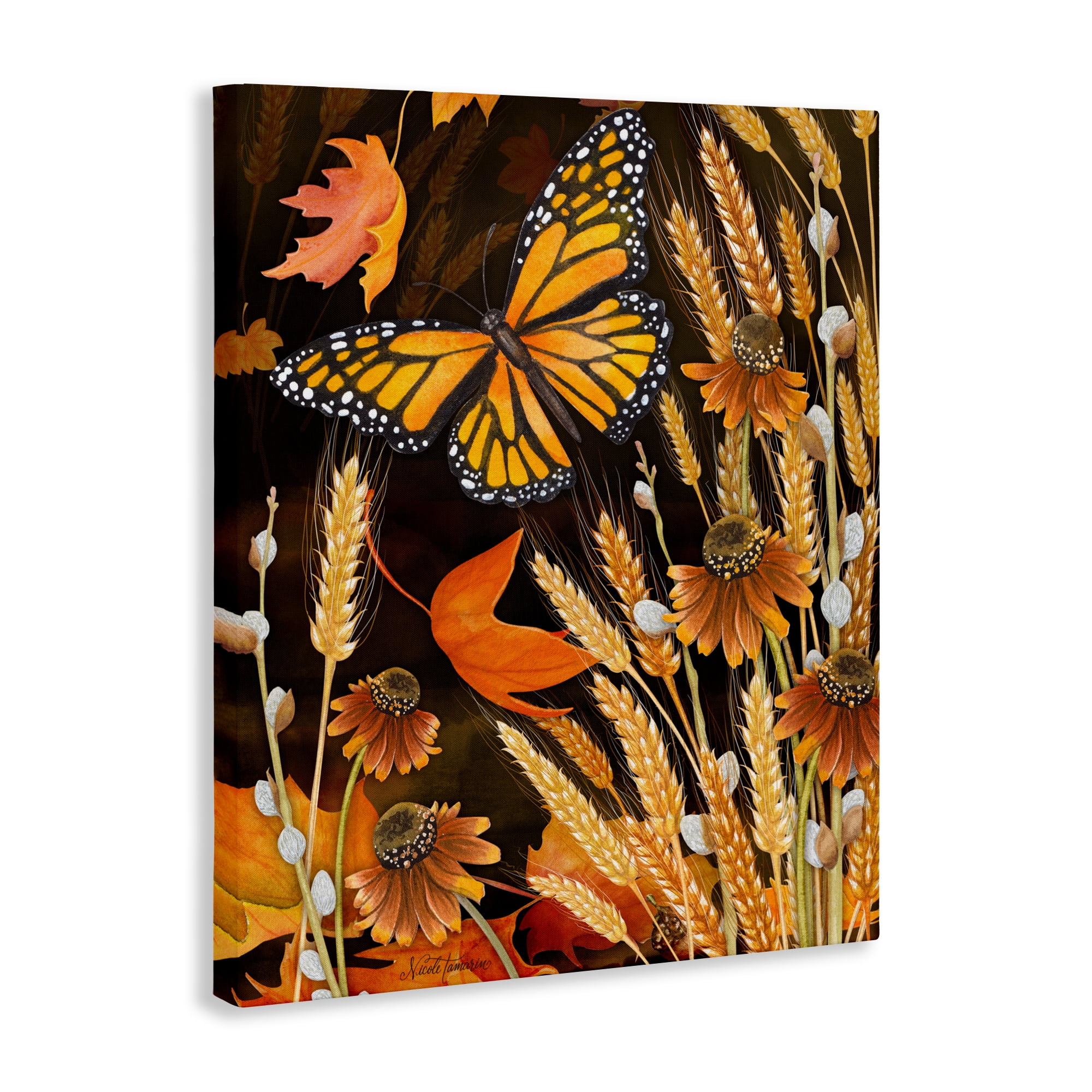 Stupell Industries Fall Motif Midnight Garden Canvas Wall Art, design by Nicole Tamarin