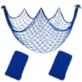 thumbnail image 1 of Pack de 2 redes para pescar Ihansee, 203 x 102 cm, color azul marino, decoración de algodón, 1 of 7