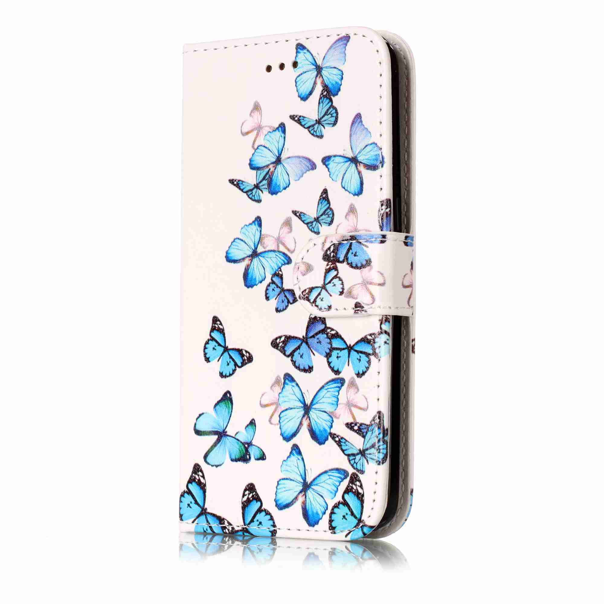 Dteck Case For Samsung Galaxy S7 [Kickstand Feature] Luxury PU Leather Wallet Case Flip Cover with [Card Slots] and [Note Pockets], Butterfly - Walmart.com
