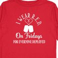 thumbnail image 4 of Inktastic Military Support I Wear Red Friday Boys or Girls Long Sleeve Toddler T-Shirt, 4 of 5
