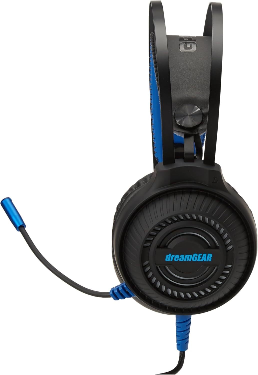 Xbox Accessory: Wired Headset - DreamGear GRX-500 Game Headset RGB LED - Black: Compatible with PC, Switch, PS5, Xbox X|S & Blue
