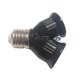 thumbnail image 3 of Corui E27 To 2e27 Socket Base Led Bulb Converter Splitter Adapter Black, 3 of 5