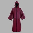 thumbnail image 4 of GDREDA Hats for Women Unisex Solid Color Hooded Robe Cloak Cloak Red,L, 4 of 4